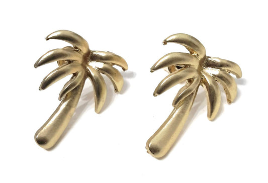 Pendientes Dorados de Tuerca · Palmera (última unidad!)