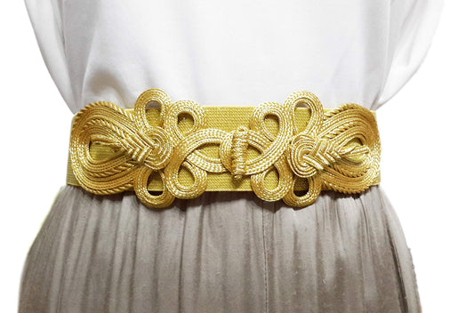 Cinturón Elástico Kimono · Oro